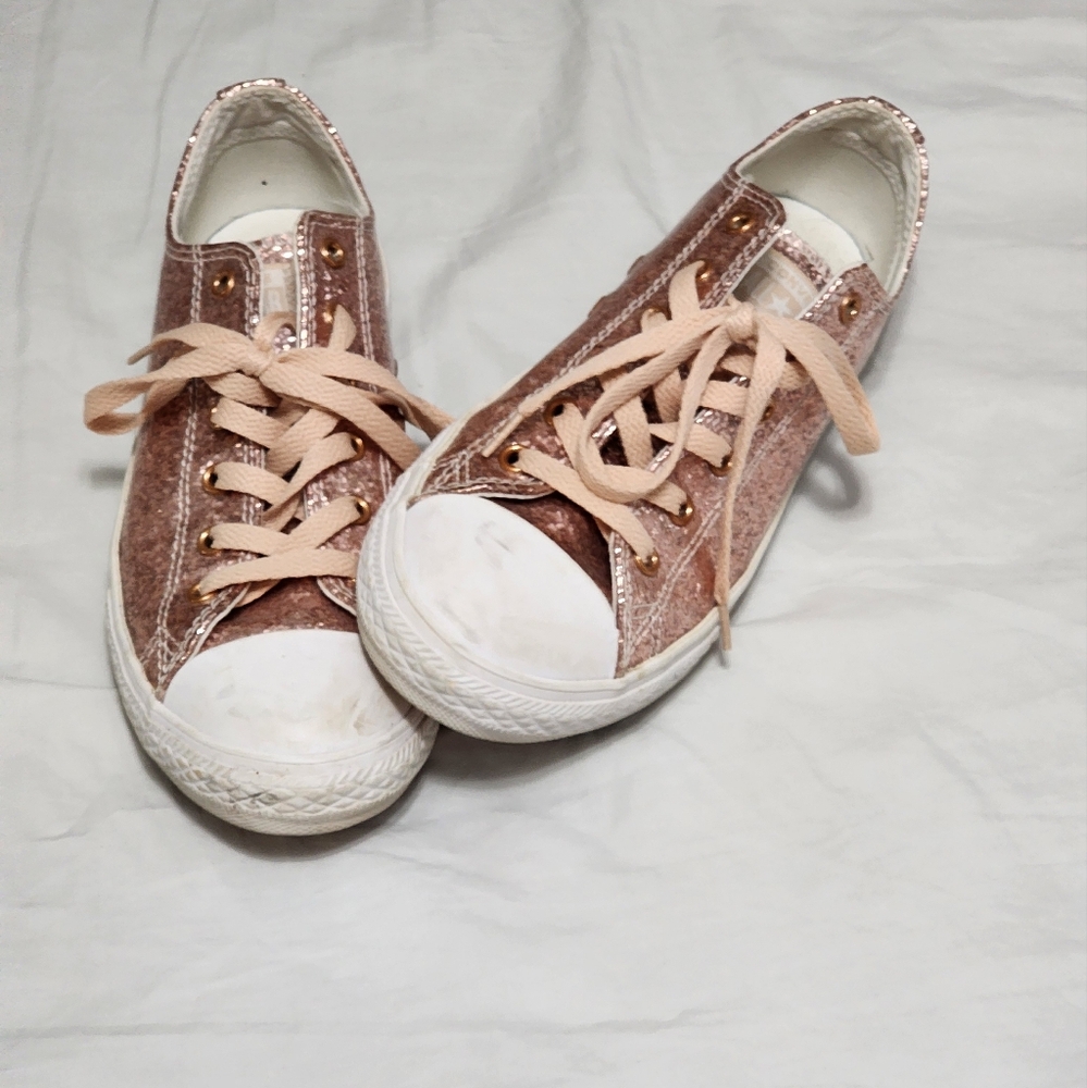 Converse pink glitter size 5 junior